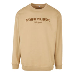 Siempre Peligroso Crewneck, Unionbeige